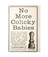 Davidson Rubber Nipple Colick Baby 1897 Advertisement Victorian Medical ... - $19.99