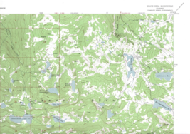 Grand Mesa, Colorado 1955 Vintage USGS Topo Map 7.5 Quadrangle Topographic - £18.87 GBP