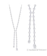 CZ Crystal Multi-Bezel Negligee Solid .925 Sterling Silver w/ Rhodium Y-... - €36,80 EUR CZ Crystal Multi-Bezel Negligee Solid .925 Sterling Silver w/ Rhodium Y-... - €36,80 EUR