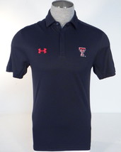 Under Armour Texas Tech University Black Short Sleeve Polo Shirt Men&#39;s NWT - £70.69 GBP