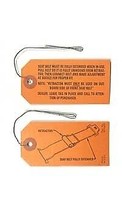 1965-1966 Corvette Tag Set Seat Belt Retractor Installation Instructions - $18.76