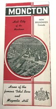1940&#39;s Moncton New Brunswick Canada Vntage Maritines Travel Brochure Map - £9.14 GBP
