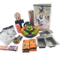 Halloween Lot Decorations Kid Cow Costume Talking Witch Bowl Spider Web Lights - £23.34 GBP