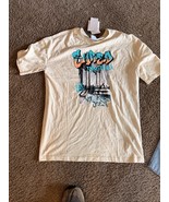 NWT YFK 170/176 Boys Short Sleeve T-Shirt Cream Skate Shred Board sz- M ... - $23.74