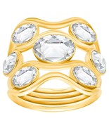 Swarovski Fragment Wide Gold-Tone Crystals Womens Ring Size 7/55 - 5224894 - £50.59 GBP