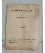 Vintage Women And Their Health Booklet Educational Hygeine 1937 William ... - £31.33 GBP