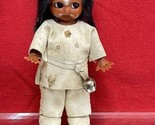 Vintage 50s 60s Native American Indian Doll Souvenir Sleepy Eyes 6” - $8.91
