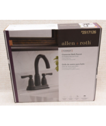 New allen + roth Townley 2-handle 4-in Centerset Bath Faucet Oil Rubbed ... - £43.31 GBP