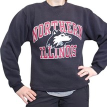 Vintage 90s Northern Illinois University Huskies Crewneck Sweatshirt Fad... - $48.24