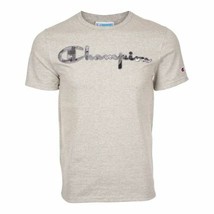 Champion Men&#39;s Life Heritage Tee Vintage Logo Applique Oxford Grey-Size Small - £15.68 GBP