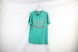 Vtg 90s Streetwear Mens L Faded Spell Out Alaska The Last Frontier T-Shirt USA - £27.65 GBP