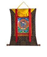 ORIGINAL HAND-PAINTED SIMHAMUKHI YOGINI TIBETAN THANGKA PAINTING WITH SI... - $133.60
