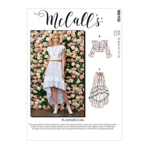 McCalls Sewing Pattern 8102 10521 Top Skirt Misses Size 6-14 - $16.16