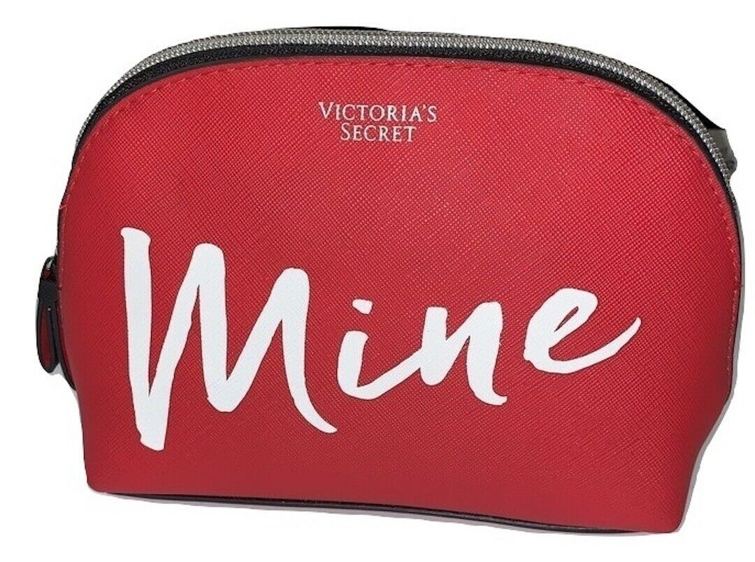 Victoria's Secret Cosmetic Bag Makeup Pouch Case Mine Color Red NWT - $24.31