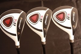 New White Stiff Flex Fairway Wood Set Golf Clubs Taylor Fit #3 #5 #7 + Headcover - £204.99 GBP