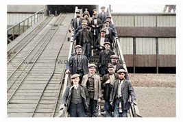 ptc1238 - Yorkshire - Miners after work finishes, Cadeby Colliery - print 6x4 - £2.20 GBP