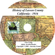 1916 History &amp; Genealogy of Lassen County California CA - £4.66 GBP