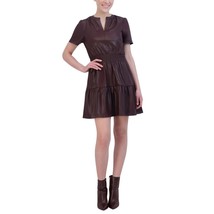 NEW Vigoss Ladies&#39; Faux Leather Dress, Choice of Black or Brown - £37.30 GBP