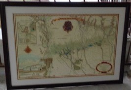 Map Of The Mission San Gabrie Arcángel - Beautifully Framed And Matted - Vgc - £135.94 GBP