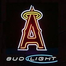 New Los Angeles Angels Bud Light Poster Bar Billiards Beer Neon Sign 24&quot;x20&quot; - £199.79 GBP