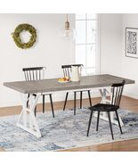 Bring Rustic Charm Home – Shop the Tribesigns Farmhouse Dining Table for 6 Peopl - $3,433.69 MXN
