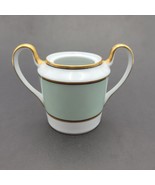 Fitz And Floyd Renaissance Mint Green on White Sugar Bowl No Lid mcmlxxv... - $15.13