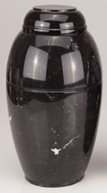 Small/Keepsake 68 Cubic Inches Black Marble Vase Funeral Urn for Cremation Ashes - $159.99