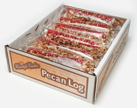 Crown Candy Pecan Logs - 12 Individually Wrapped 2.5 oz Logs Per Carton - £31.34 GBP