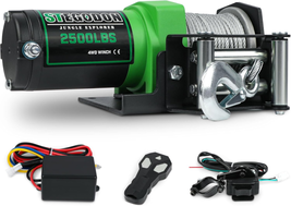 2500 Lb. ATV/UTV Electric Winch, 12V Waterproof Steel Cable Winch,Electr... - $174.25