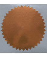 Shiny Copper Foil Notary &amp; Certificate Seals, 2 Inch Burst, Roll of 100 ... - $274.94 MXN