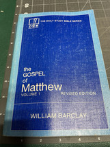 The Gospel Of Matthew VOLUME 1 The Daily Study Bible Series, William Barclay - $7.85