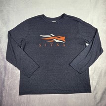 Sitka Gear Shirt Men’s XXL Blue Long Sleeve Cotton Hunting Icon Graphic ... - $34.64