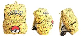 Universal Pikachu All Over Print Pokeball full size backpack  - £18.87 GBP