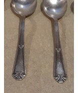  Wm rogers mfg co extra plate original rogers 6 soup spoons - £19.65 GBP