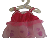 Build A Bear Workshop Pink Velour Bodice Fairy Heart Dress - $12.86