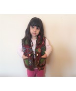 Armenian Child Vest, Carpet Vest, Traditional Costume, Folk Taraz Clothes  - $95.08 CAD