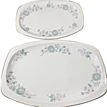 2 Meat Serving Platter Epiag China 5082 14x10 12x9 Made Czechoslovakia Vintage - £12.54 GBP