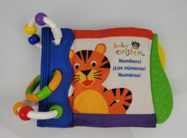 Baby Einstein Numbers Soft Crinkle Cloth Book Teether Teething Toy Baby Toddler - £39.51 GBP