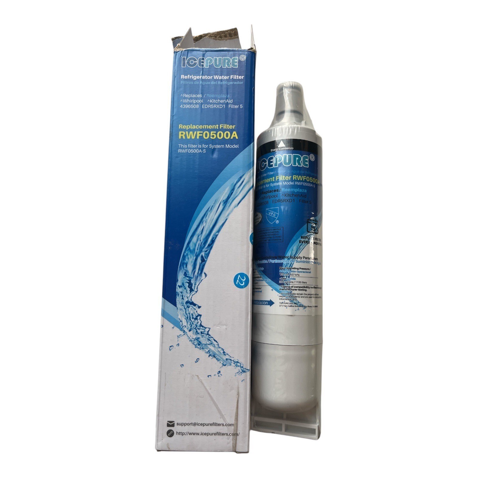 ICEPURE Refrigerator Water Filter – Model RWF0500A - $13.10
