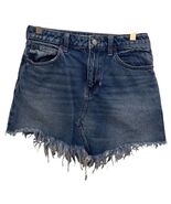 We the Free Denim Boho Miniskirt, frayed ends, Size 26 - $9.89