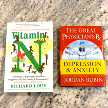 2 Book Health Lot Vitamin N: (Nature-Rich Life) &amp; Great Phys Rx Depression  - £4.10 GBP
