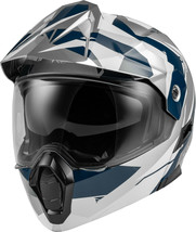 Fly Racing Street Mens Odyssey Summit Helmet Navy/Grey/White Lg - £232.49 GBP