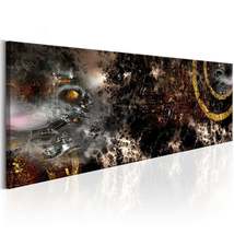 Tiptophomedecor Abstract Canvas Wall Art - Golden Galaxy - Stretched &amp; Framed Re - £72.54 GBP+