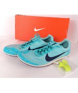 Women&#39;s Nike Zoom Rival D 10 907567-301 - Sz 12 - Aqua Blue Green Racing... - £35.07 GBP