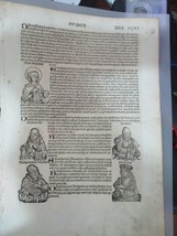 Page 211 De Incunable Nuremberg Chronicles, Done En 1493 (Ancien Allemand) - £118.46 GBP
