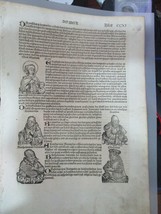 Page 211 De Incunable Nuremberg Chronicles, Done En 1493 (Ancien Allemand) - $148.75