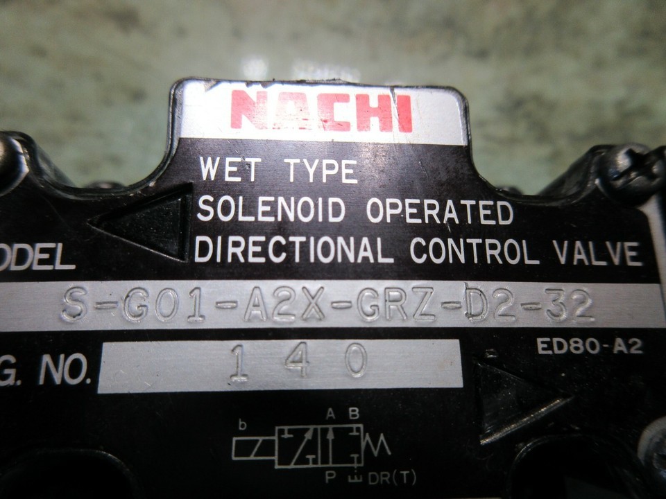 NACHI VALVE UNIT S-G01-A2X-GRZ-D2-32 MFG 140 WARRANTY Item image 3