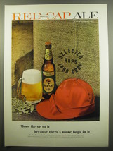 1960 Carling Red Cap Ale Ad - More flavor to it because there&#39;s more hops in it - $14.99