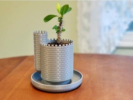 Planttlement Planter Pot Hand-Made Succulent Flowers Honey Decoration 3D Printed - £17.58 GBP