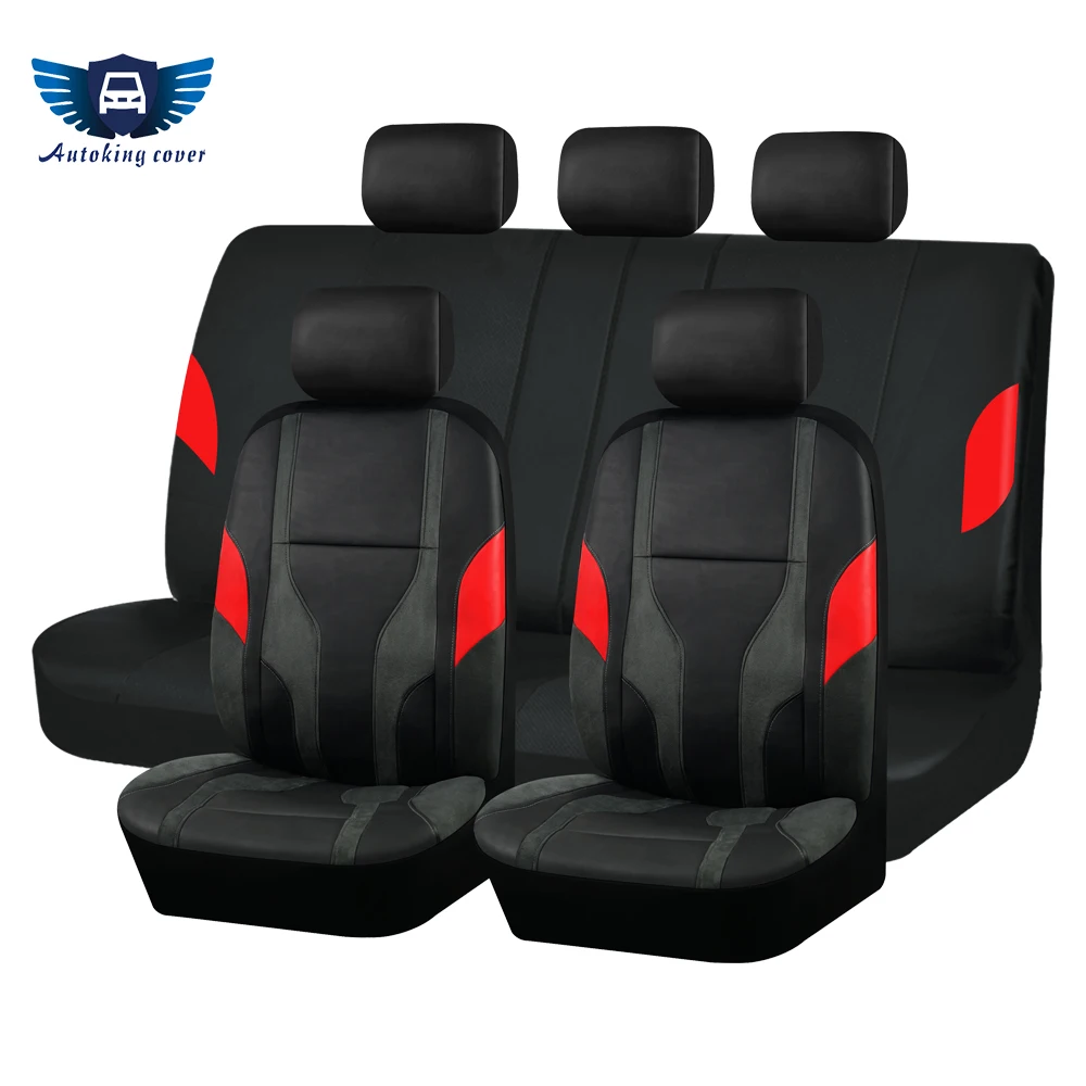 Ver universal leather car seat covers pu leather with suede fabric car seat cushion fit thumb200